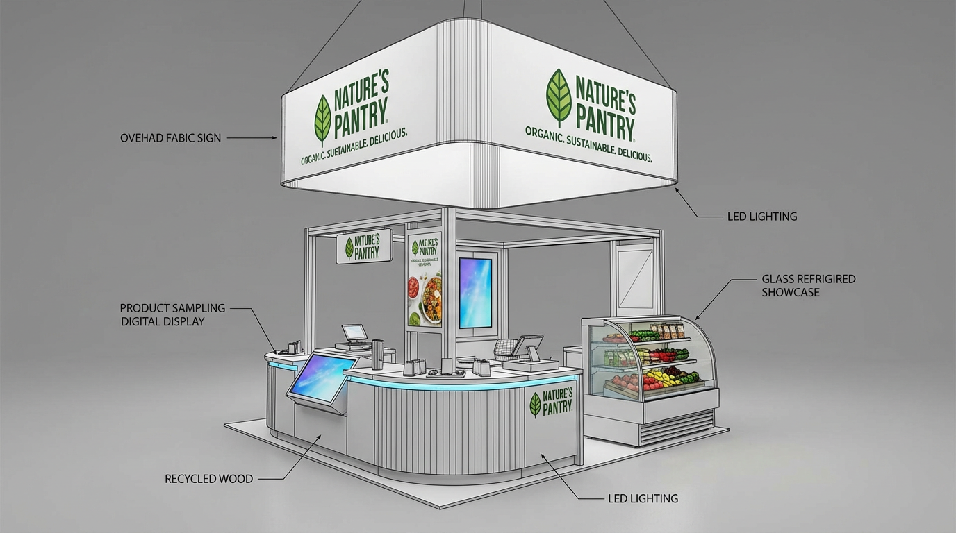 Wedding stage design before AI venue integration